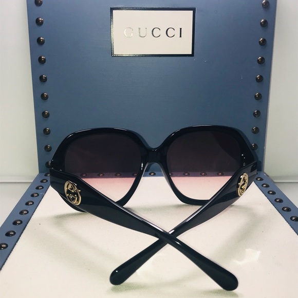 Black / Violet / Gold Gg0796s - 002 Sunglasses - Picture 8 of 10